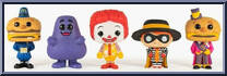 Office Mac / Grimace / Ronald McDonald / Hamburglar / Mayor McCheese from Ad Icons - Pop! Sets manufactured by Funko [Loose]