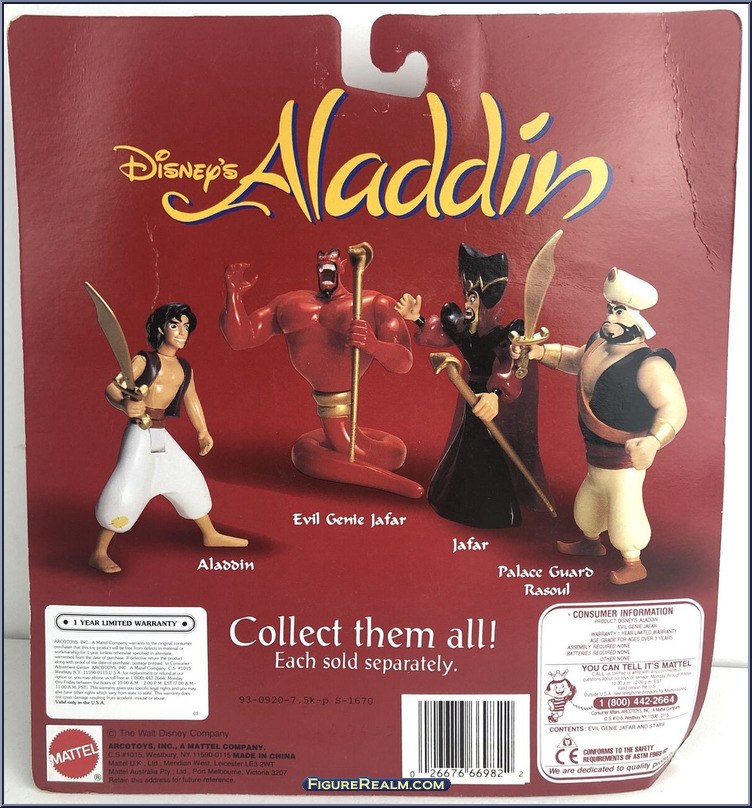 Evil Genie Jafar - Aladdin - Basic Series - Mattel Action Figure