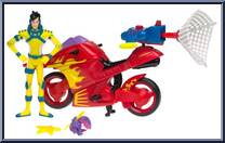 Ira Kane's Mutant Catcher Fighter Cycle from Alienators:  Evolution Continues - Vehicles manufactured by Bandai [Loose]