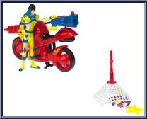Ira Kane's Mutant Catcher Fighter Cycle from Alienators:  Evolution Continues - Vehicles manufactured by Bandai [Loose]