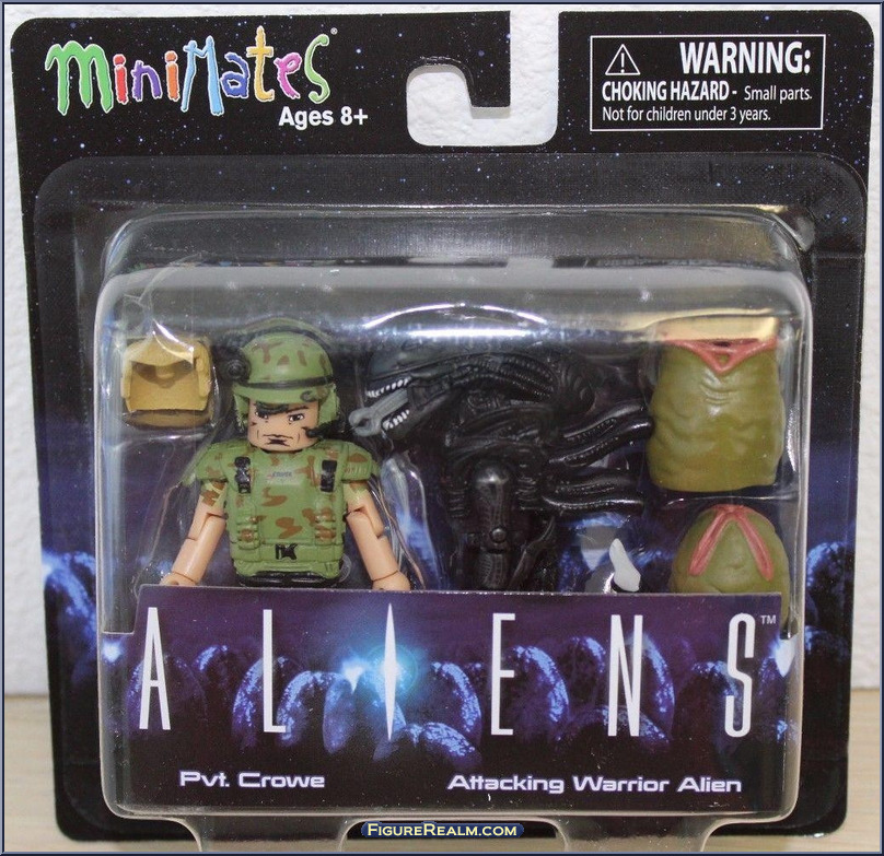 Pvt. Crowe / Attacking Warrior Alien - Alien - Minimates - Wave 2 ...