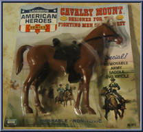 Cavalry Mount (Black Saddle) from American Heroes - Super-Flex manufactured by Lakeside Toys [Front]