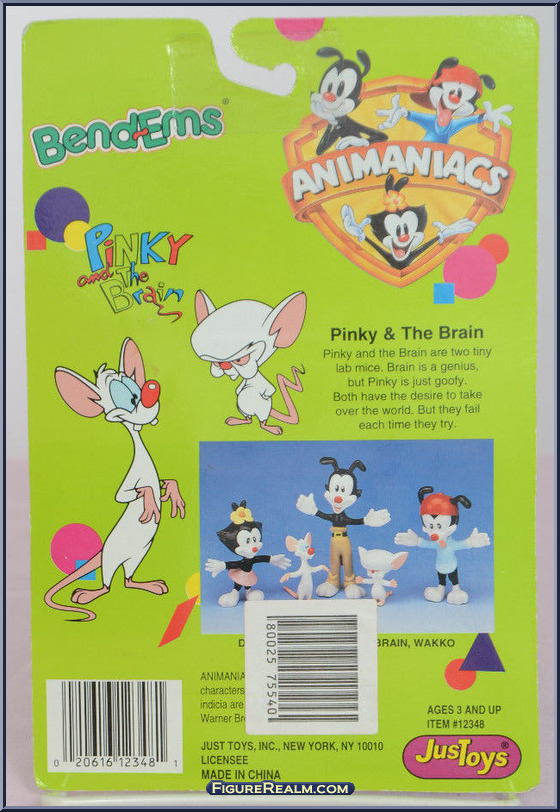 Pinky and the Brain - Animaniacs - Bend-Ems - Just Toys Action Figure