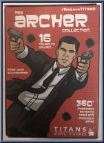 Barry Dylan from Archer - Blind Boxed manufactured by Titan Merchandise [Back]