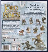 Gondorian Horseman (#1 Rearing) from Armies of Middle Earth - Warriors and Battle Beasts - Wave 7 manufactured by Play Along [Back]