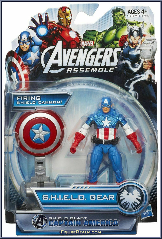 Captain America Shield Blast Avengers Assemble Basic Series Hasbro Action Figure