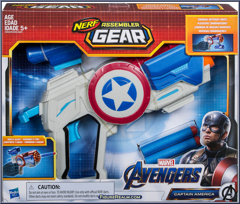 Captain America Nerf Assembler Gear - Avengers - End Game - Role Play -  Hasbro Action Figure