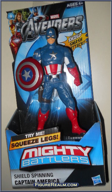 Captain America Shield Spinning Avengers Mighty Battlers Hasbro Action Figure 