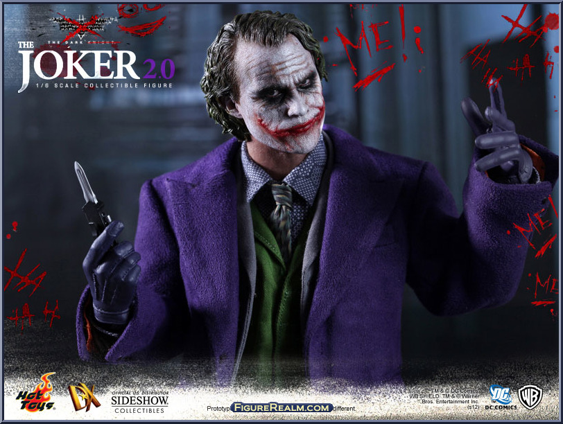 Joker 2.0 (with Detonator) (Sideshow) - Batman - Dark Knight - Hot Toys ...