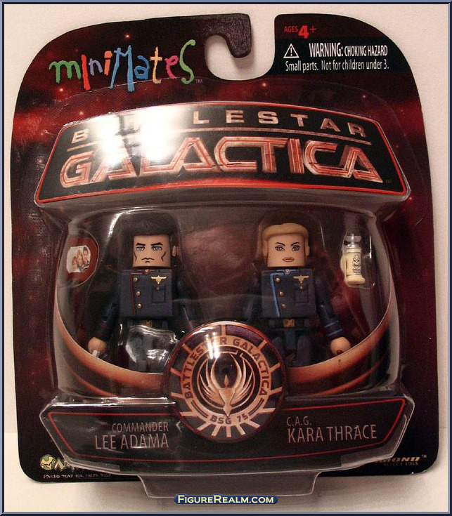 Commander Lee Adama / CAG Kara Thrace - Battlestar Galactica - Minimates -  Wave 3 - Diamond Select Action Figure
