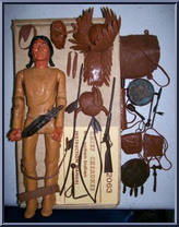 Chief Cherokee (Carmel, 1st Gen, Loop Shoulders) from Best of the West - Johnny West manufactured by Marx [Loose]