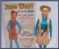 Jane West (2nd Head, Cream Acc) from Best of the West - Johnny West manufactured by Marx [Loose]
