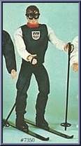Skier (Blue, White) Action Figure
