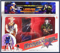 BraveStarr - Laser Fire Bravestarr & Tex Hex - Mattel
