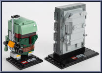 Boba Fett #27 / Han Solo in Carbonite #28 from BrickHeadz - Star Wars manufactured by Lego [Loose]