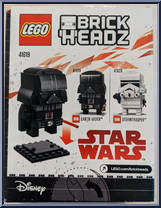 Darth Vader from BrickHeadz - Star Wars manufactured by Lego [Back]