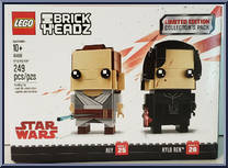 Rey #25 / Kylo Ren #26 from BrickHeadz - Star Wars manufactured by Lego [Front]