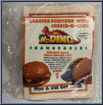 Quarter-Pounder with Cheese-O-Saur from Changeables - McDino manufactured by Square One [Front]