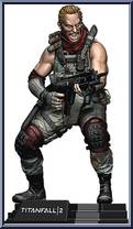 Blisk (Titanfall) from Color Tops - Blue manufactured by McFarlane [Loose]