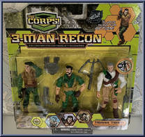 3-Man Recon from Corps! - Terra Team manufactured by Lanard Toys [Front]