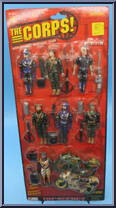 7 Figures / 2 Motorcycles from Corps! - Top Secret manufactured by Lanard Toys [Front]