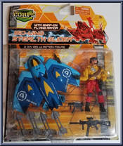 Bio-Wing Stealth Glider (Blue) from Corps! - Bio-Wing Stealth Glider manufactured by Lanard Toys [Front]