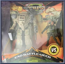 Exo Battle-Mech (Tan) from Corps! - Exo manufactured by Lanard Toys [Front]