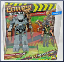 Exo-Battle Suit (Gray) from Corps! - Elite manufactured by Lanard Toys [Front]