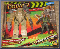 Exo-Battle Suit (Tan) from Corps! - Elite manufactured by Lanard Toys [Front]