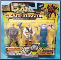 Sea Squad / Terra Team from Corps! - Team Mission manufactured by Lanard Toys [Front]