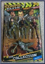 Triple Threat (Gray Bike) from Corps! - Elite manufactured by Lanard Toys [Front]