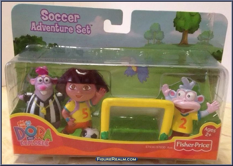 Fisher Price Nickelodeon Soccer Adventure Set Dora The Explorer Doll ...