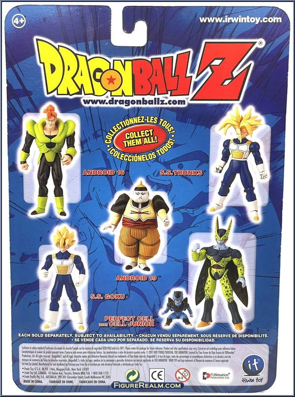 Dragon Ball Z Android 19 Androids Saga DBZ Figure Irwi