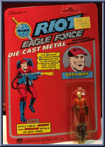 Beta Man (The Arsonist) from Eagle Force - Eagle Force vs. RIOT manufactured by Mego [Front]