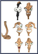 Worm Body and Jim Heads Pack Action Figure