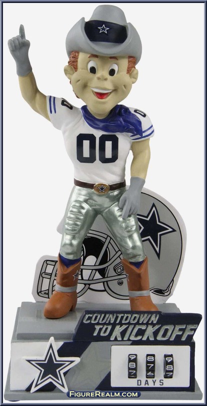 Rowdy Dallas Cowboys Countdown To Kickoff Mascot Bobblehead FOCO