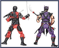 Cobra Ninjas Slice & Dice from G.I. Joe - Classified - Ninja Force manufactured by Hasbro [Loose]