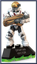 Spartan Vector from Halo - Series  7 - Halo Heroes manufactured by Mega Bloks [Loose]