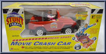 Movie Crash Car (White / Pink Driver) from Hollywood Stunt Team - Basic Series manufactured by Lanard Toys [Front]