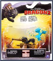 Nadder vs. Nadder Nabber from How to Train Your Dragon 2 - Mini Figures manufactured by Spinmaster [Front]