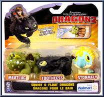 Squirt & Float Dragons from How to Train Your Dragon 2 - Bath Toys manufactured by Spinmaster [Front]