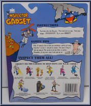 Inspector Gadget (Snap-Open Hat) from Inspector Gadget - Basic Series manufactured by Tiger Toys [Back]