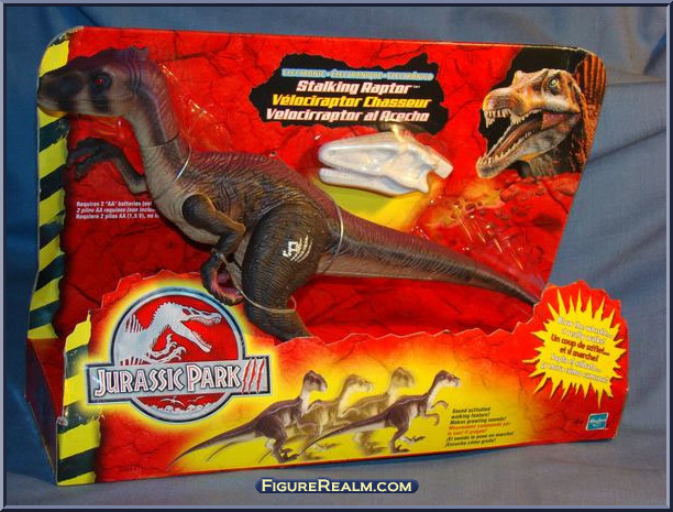 Stalking Raptor - Jurassic Park III - Electronic RE-AK A-TAK - Hasbro ...