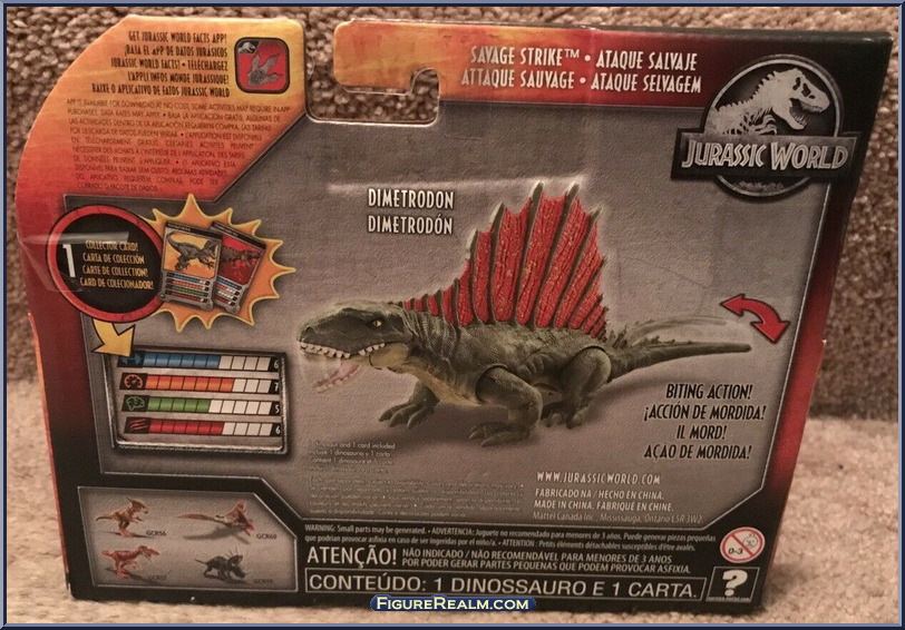 Dimetrodon Jurassic World Dino Rivals Savage Strike Mattel Action Figure 