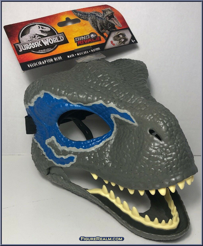 Velociraptor Blue Mask - Jurassic World - Dino Rivals - Role Playing -  Mattel Action Figure