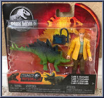 Claire & Stegosaurus from Jurassic World - Dino Rivals - Humans manufactured by Mattel [Front]