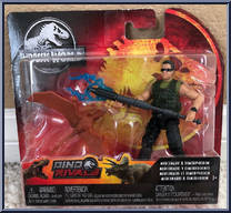 Mercenary & Dimorphodon from Jurassic World - Dino Rivals - Humans manufactured by Mattel [Front]