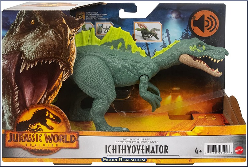 Ichthyovenator Jurassic World Dominion Roar Strikers Mattel Action Figure