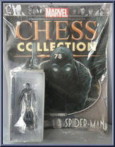 Spider-Man (Noir) from Marvel Chess Collection - Basic Series manufactured by Eaglemoss [Front]
