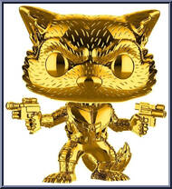 Rocket Raccoon (Gold Chrome) from Marvel - Marvel Stud10s Pop! manufactured by Funko [Loose]